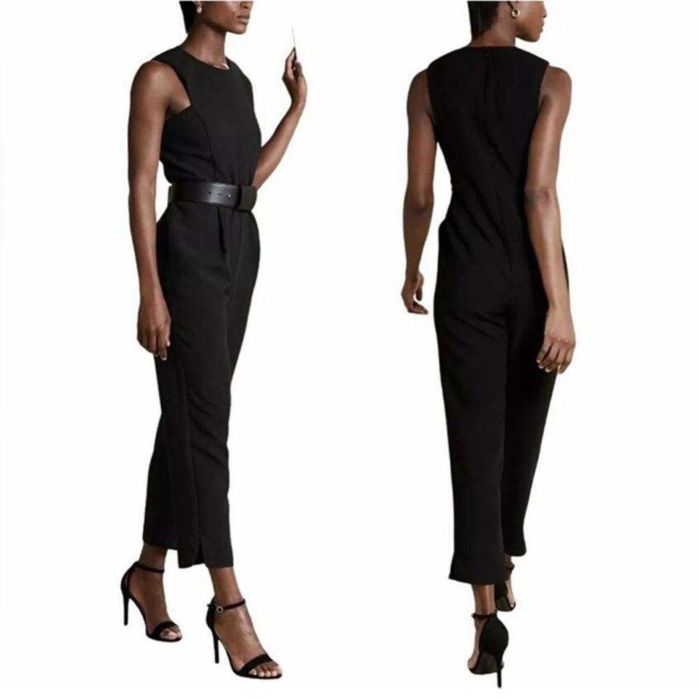 Elegant Black Sleeveless Jumpsuit